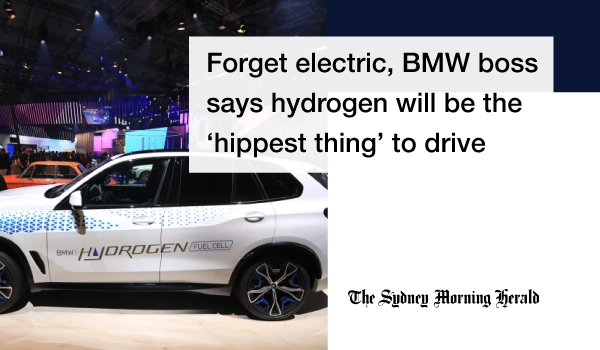 BMW chairman claims hydrogen will be 'hippest thing' to drive