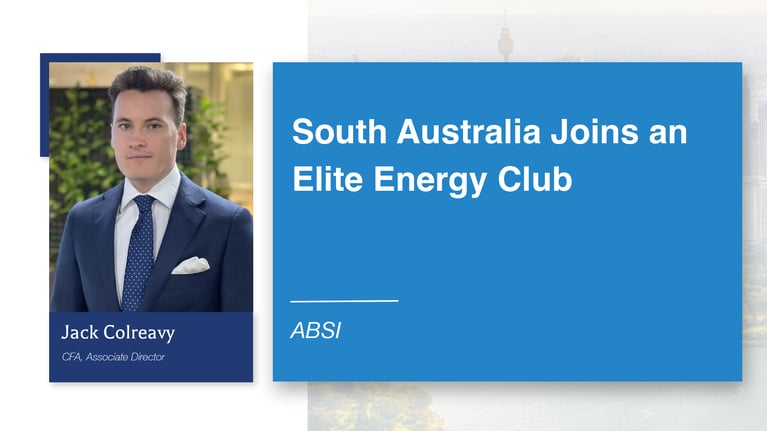 ABSI - South Australia Joins an Elite Energy Club