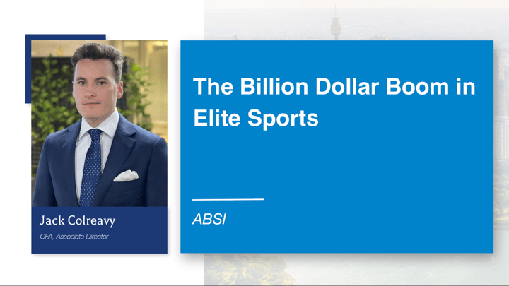 ABSI - The Billion Dollar Boom in Elite Sports