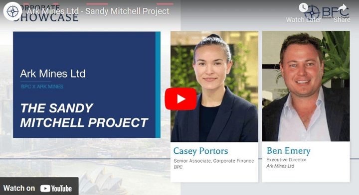 Ark Mines Ltd - Sandy Mitchell Project