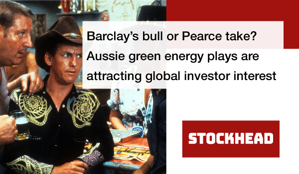 Aussie green energy plays are attracting global investor interest