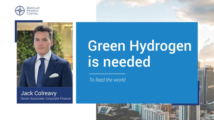 Green hydrogen is needed to feed the world