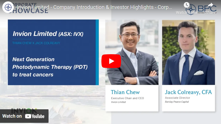 Invion Limited - Company Introduction & Investor Highlights - Corporate Showcase - Episode 22