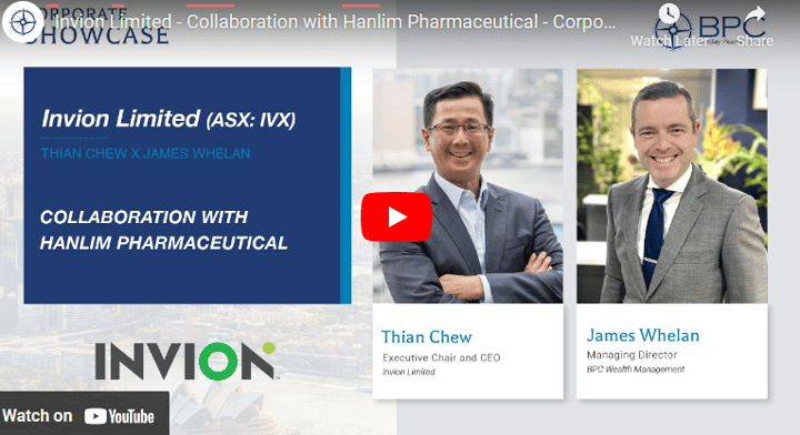 Invion Limited - Collaboration with Hanlim Pharmaceutical - Corporate Showcase - Episode 27