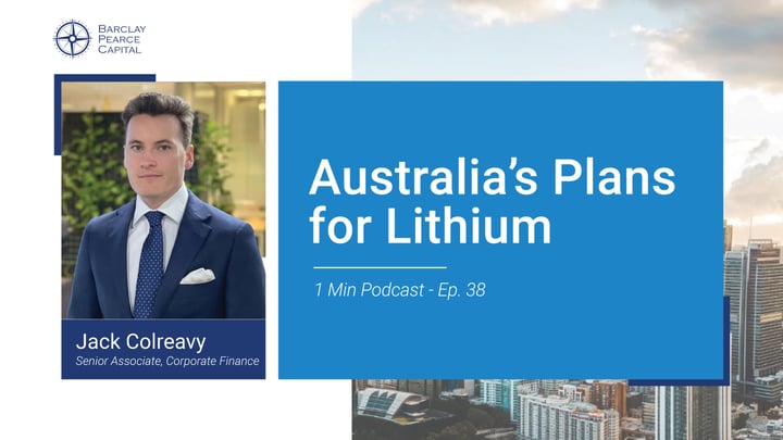 Australia's Plans for Lithium - 1 Min Podcast