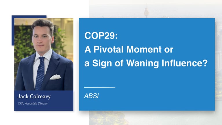 ABSI - COP29: A Pivotal Moment or a Sign of Waning Influence?