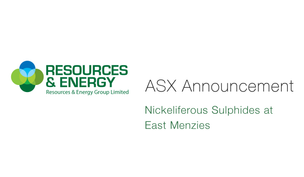 Resources & Energy (ASX:REZ) - Nickeliferous Sulphides at East Menzies