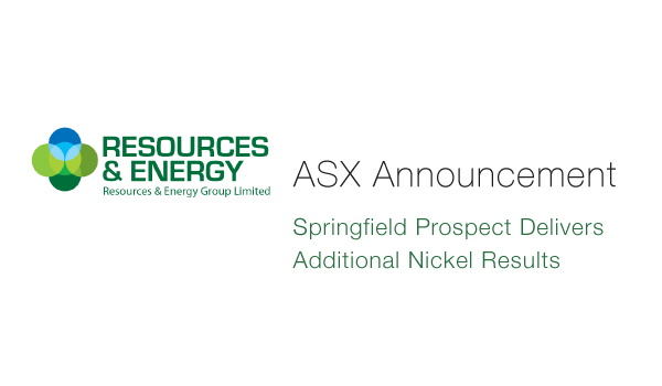 Resources & Energy Group Springfield Prospect Delivers Nickel Results