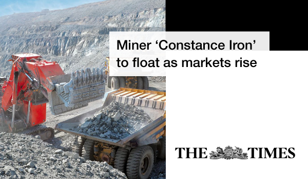 Constance Iron to float as markets rise