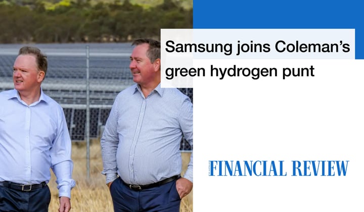 Samsung Goes Green with Coleman's Hydrogen Punt