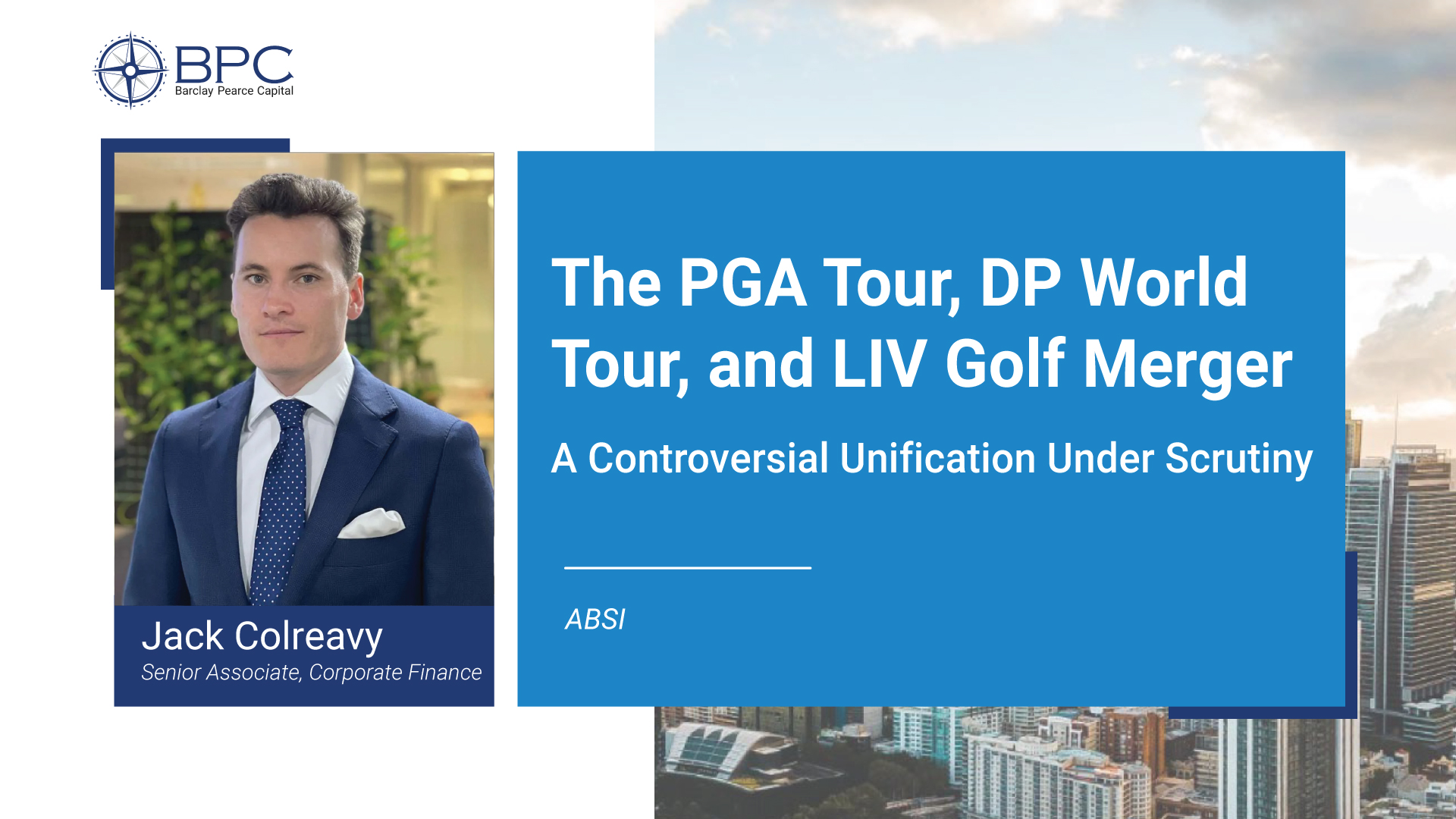 The merger of the PGA Tour, European Tour and LIV Golf unifies